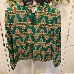 Adriana Papell 100% Silk Jacket 8 M